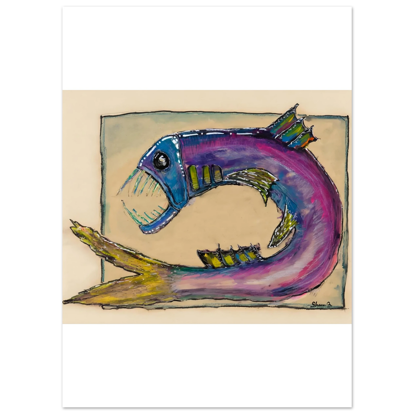 Shawn "Barney" Barron — Angler Fish art print, view 3