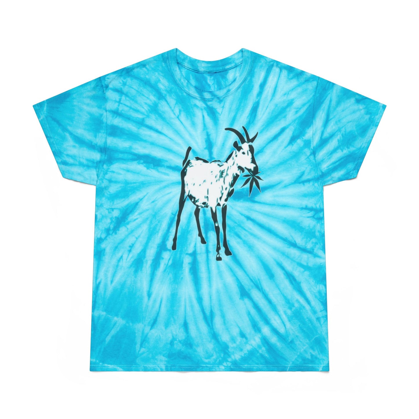 Vibrant Goat Farm Tie-Dye Tee, Colorful Spiral T-Shirt, Fun Summer Wear, Unique Gift for Animal Lovers, Festival Fashion, Eco-Friendly Tee