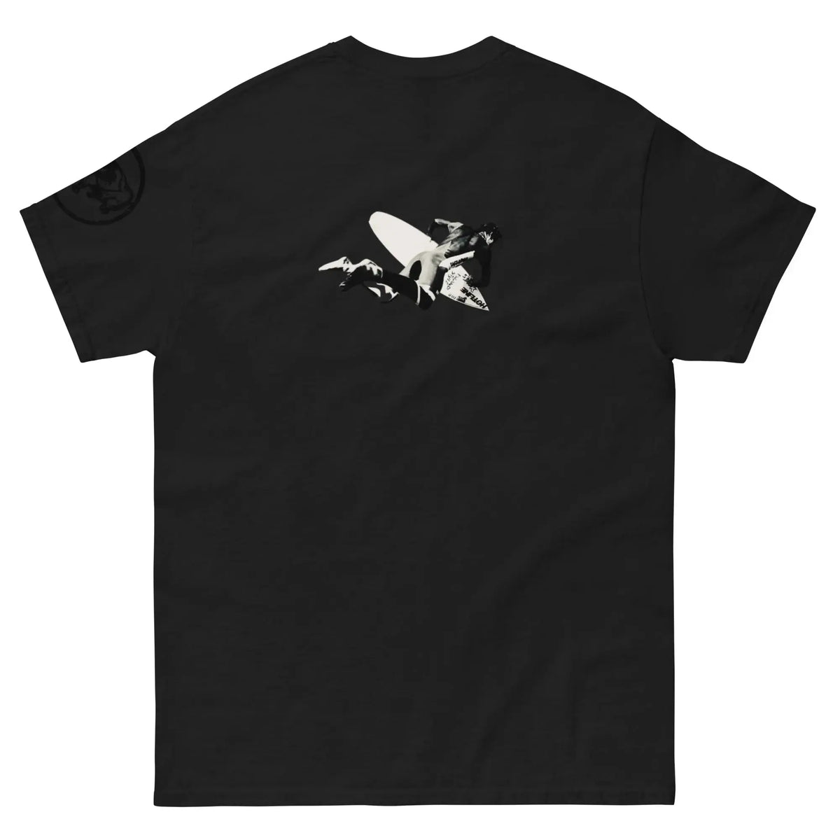 Coming In Hot classic tee in royal blue, the phrase set in a circle across the chest.