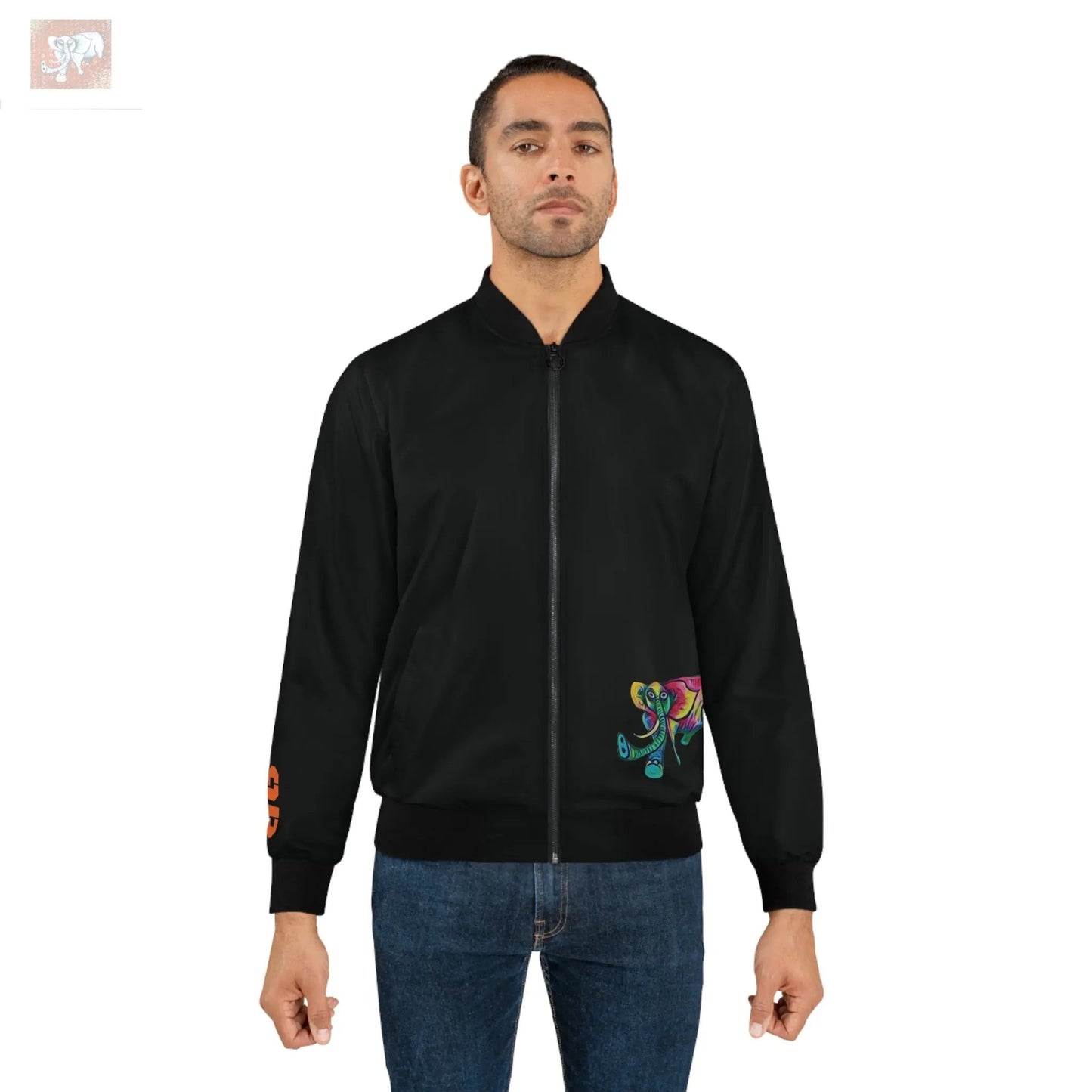 Elephante Bomber Jacket Printify