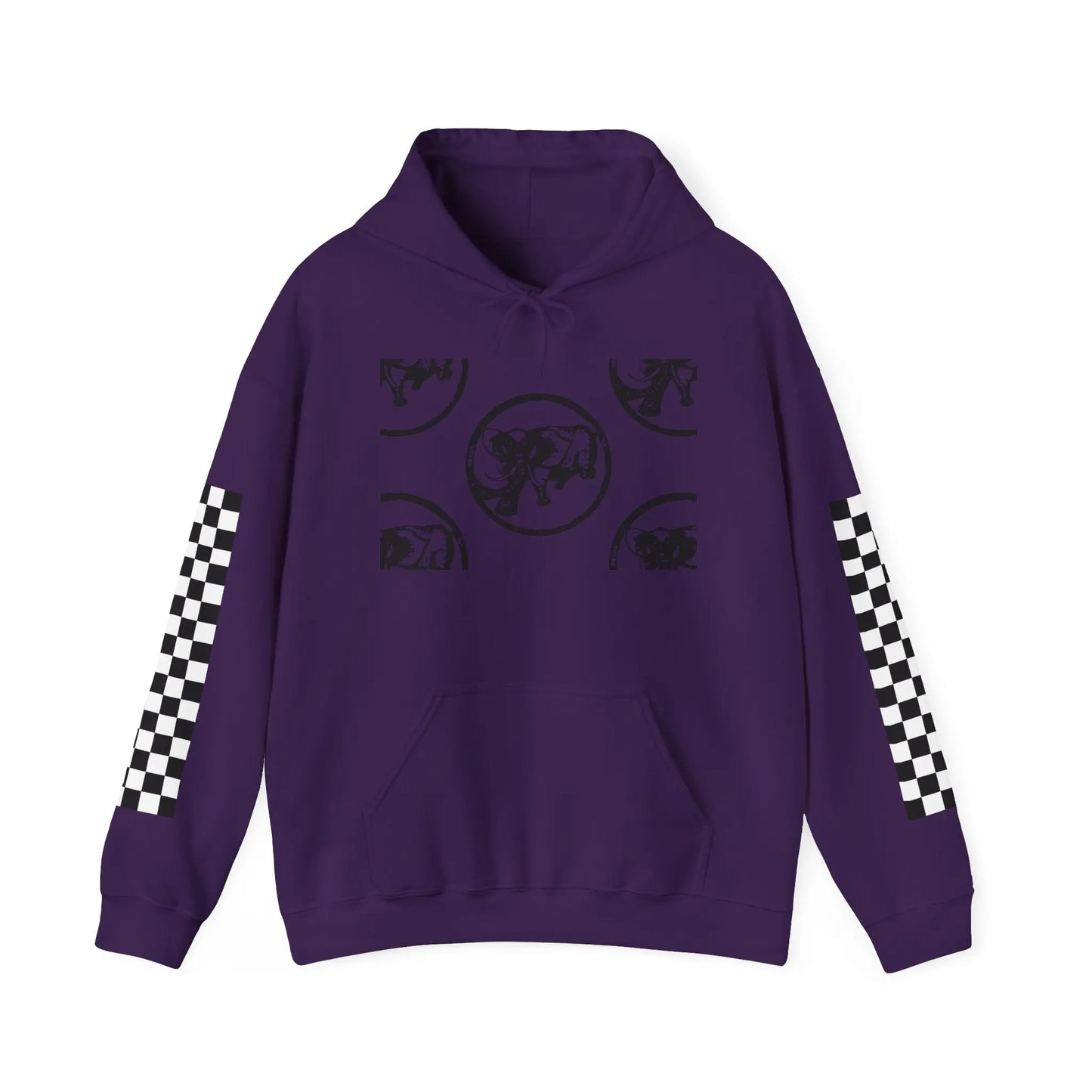9BARN Side Face Pullover Hoodie, Barney Barron face graphic.