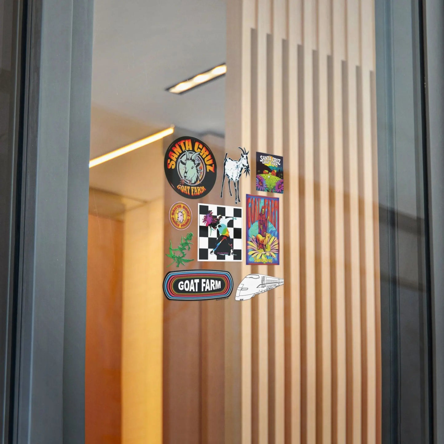 Vibrant Die-Cut Santa Cruz Goat Farm Slaps | Perfect for Goat Lovers, Fun Decor, Gifts, Car Stickers, Enthusiast Collectibles - 9BARN