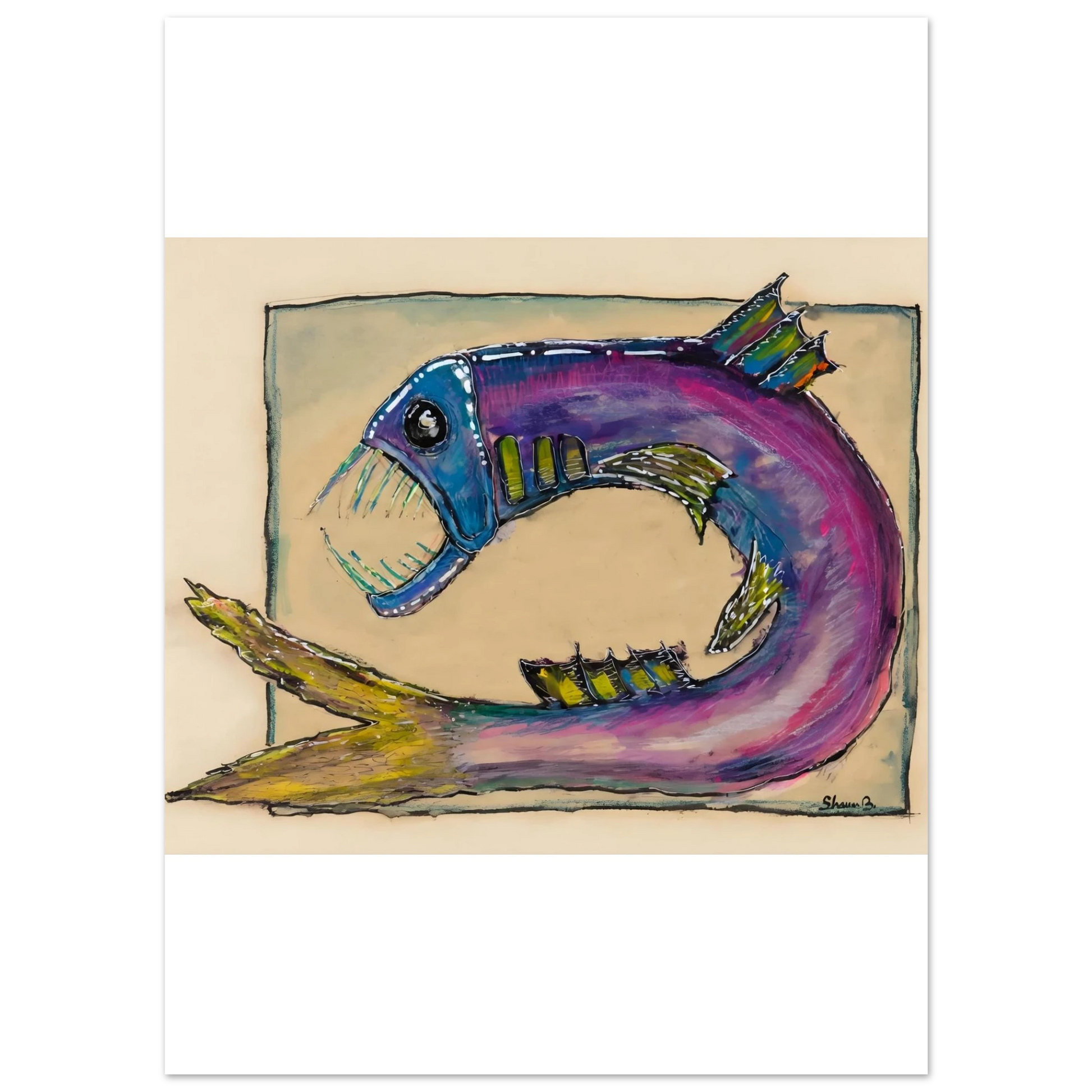 Shawn "Barney" Barron — Angler Fish art print, view 3