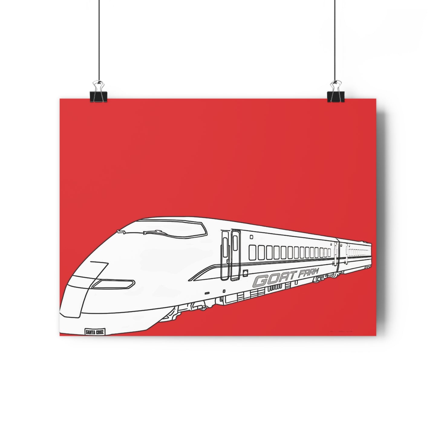 Santa Cruz Goatfarm Shinkansen Giclée Print