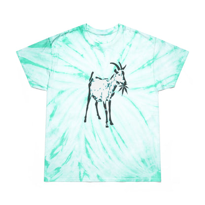Vibrant Goat Farm Tie-Dye Tee, Colorful Spiral T-Shirt, Fun Summer Wear, Unique Gift for Animal Lovers, Festival Fashion, Eco-Friendly Tee