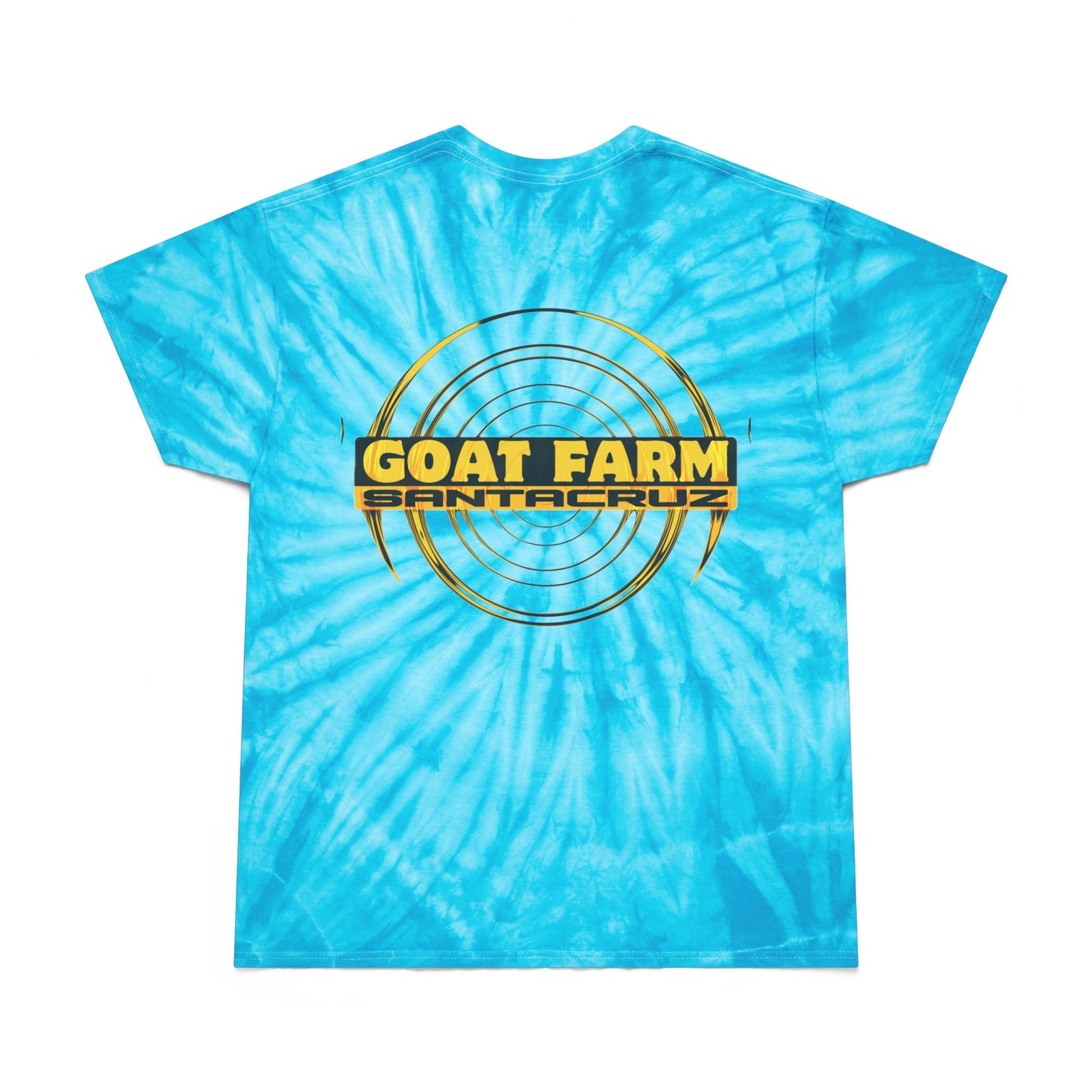 Vibrant Goat Farm Tie-Dye Tee, Colorful Spiral T-Shirt, Fun Summer Wear, Unique Gift for Animal Lovers, Festival Fashion, Eco-Friendly Tee