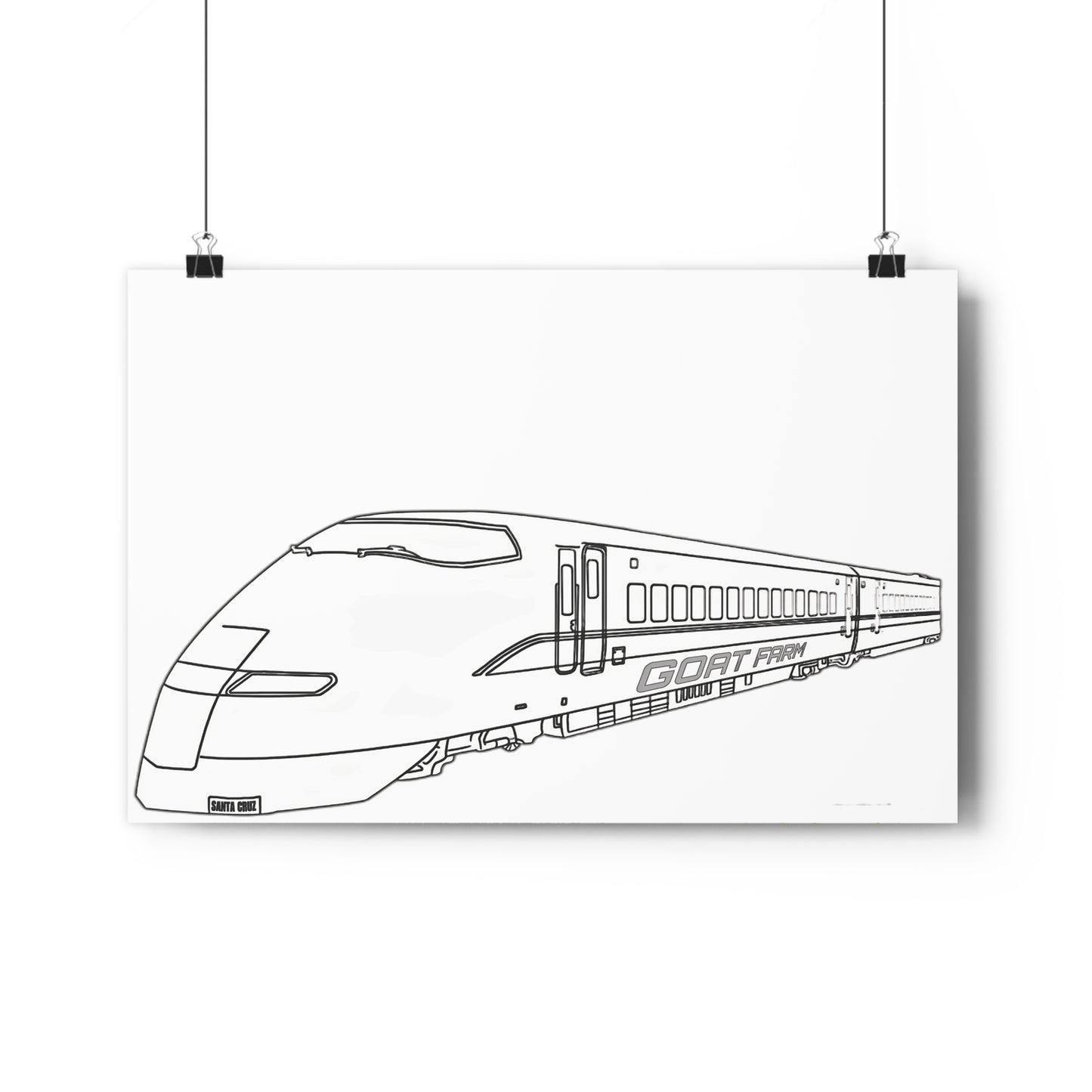 Santa Cruz Goatfarm Shinkansen Giclée Print