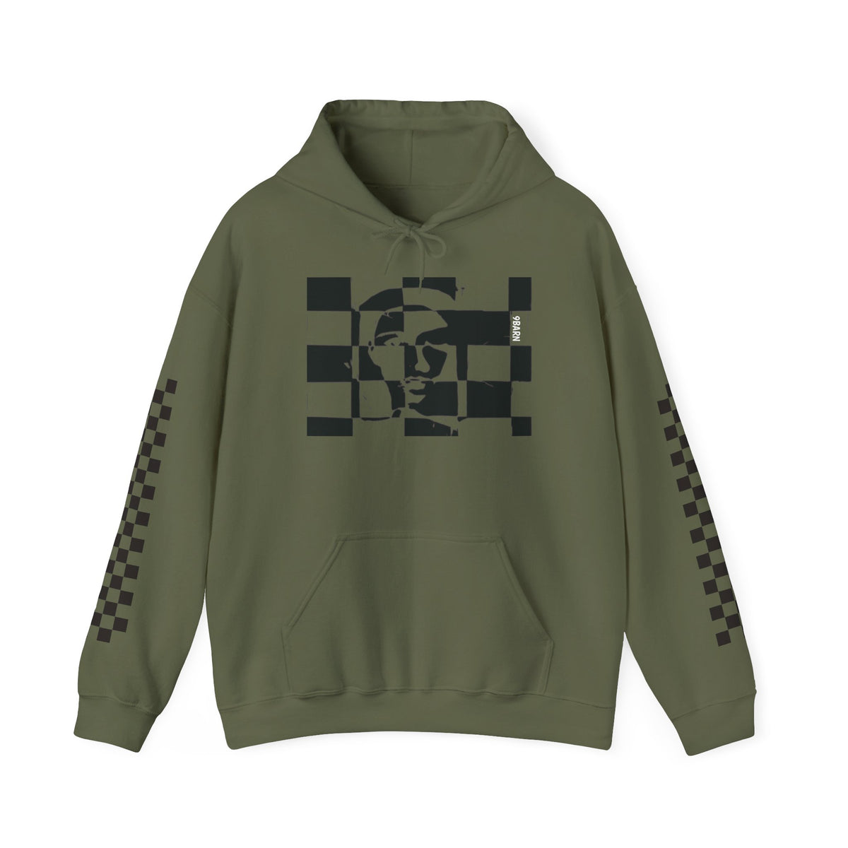 9BARN Checkherface Pullover Hoodie