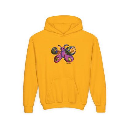 9BARN Flutterby Kids Hoodie in Gold