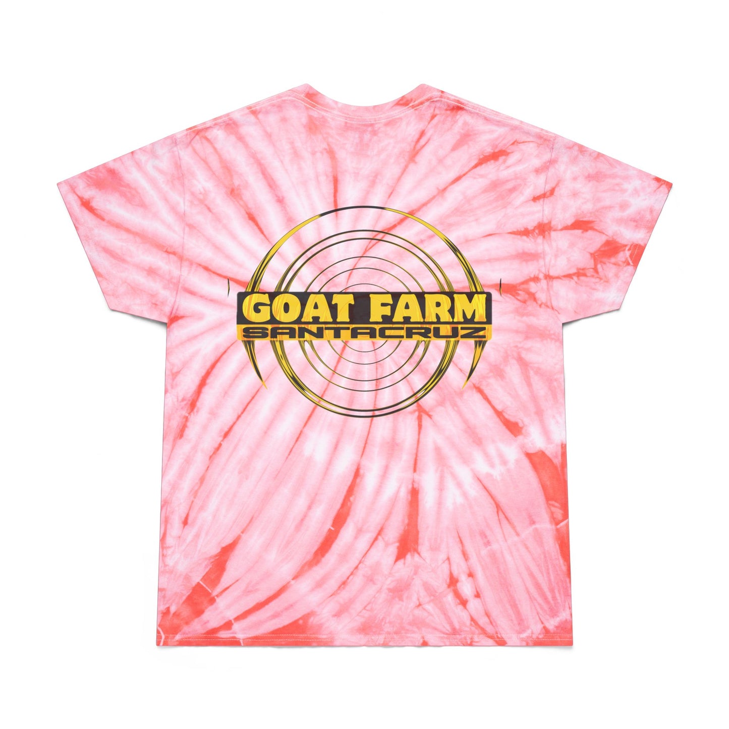 Vibrant Goat Farm Tie-Dye Tee, Colorful Spiral T-Shirt, Fun Summer Wear, Unique Gift for Animal Lovers, Festival Fashion, Eco-Friendly Tee
