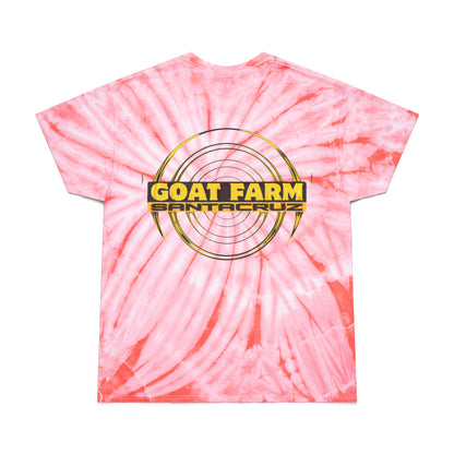 Vibrant Goat Farm Tie-Dye Tee, Colorful Spiral T-Shirt, Fun Summer Wear, Unique Gift for Animal Lovers, Festival Fashion, Eco-Friendly Tee