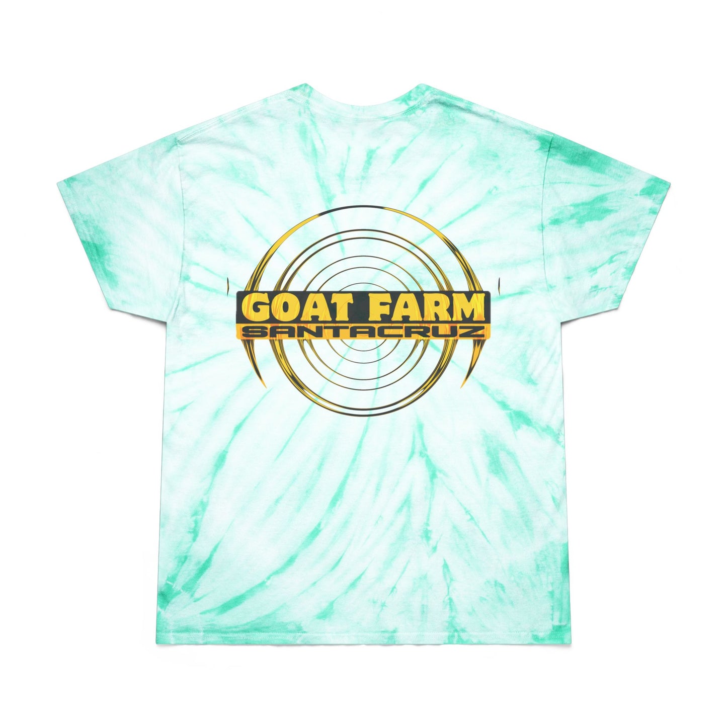 Vibrant Goat Farm Tie-Dye Tee, Colorful Spiral T-Shirt, Fun Summer Wear, Unique Gift for Animal Lovers, Festival Fashion, Eco-Friendly Tee