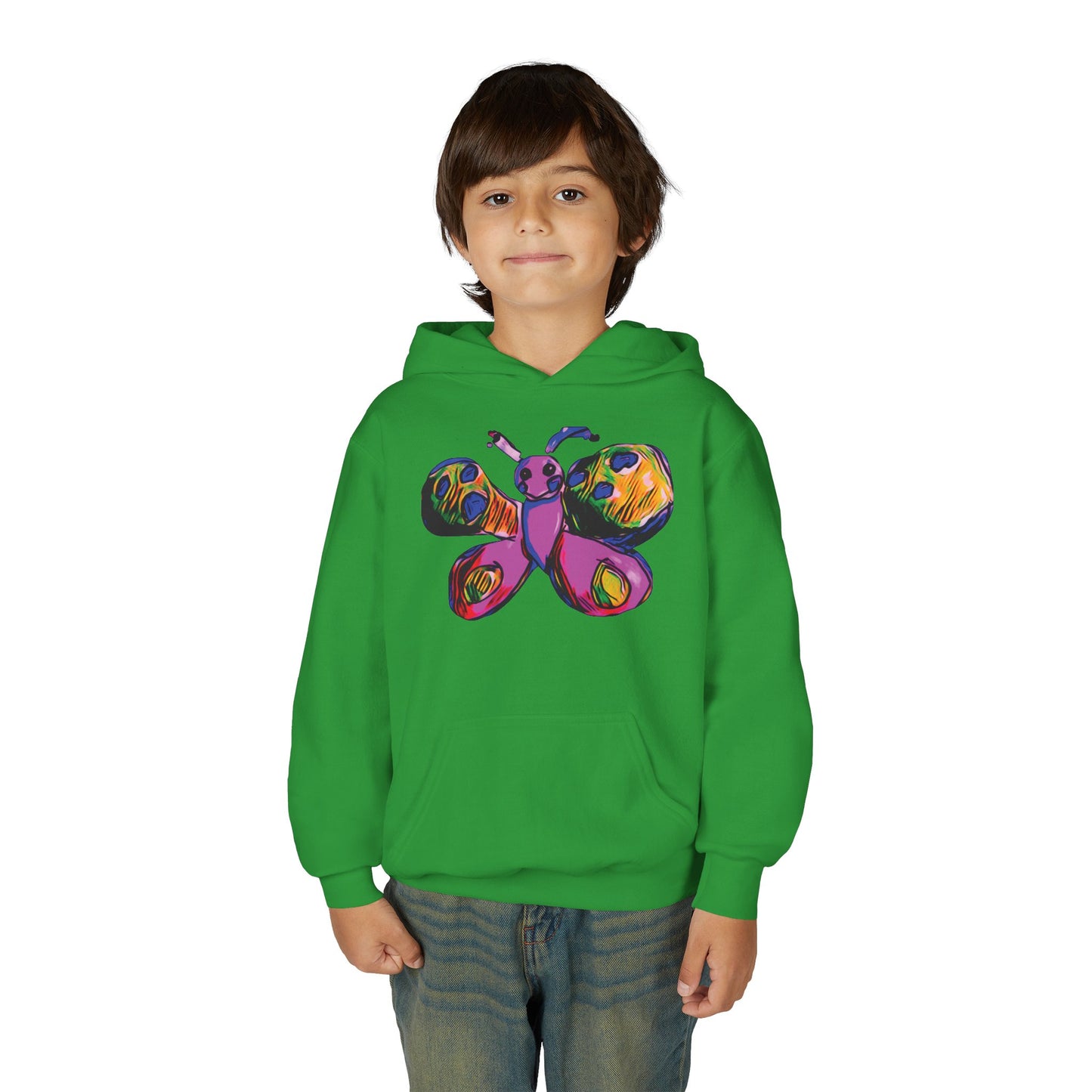 Flutterby Youth Heavy Blend Hooded Sweatshirt
