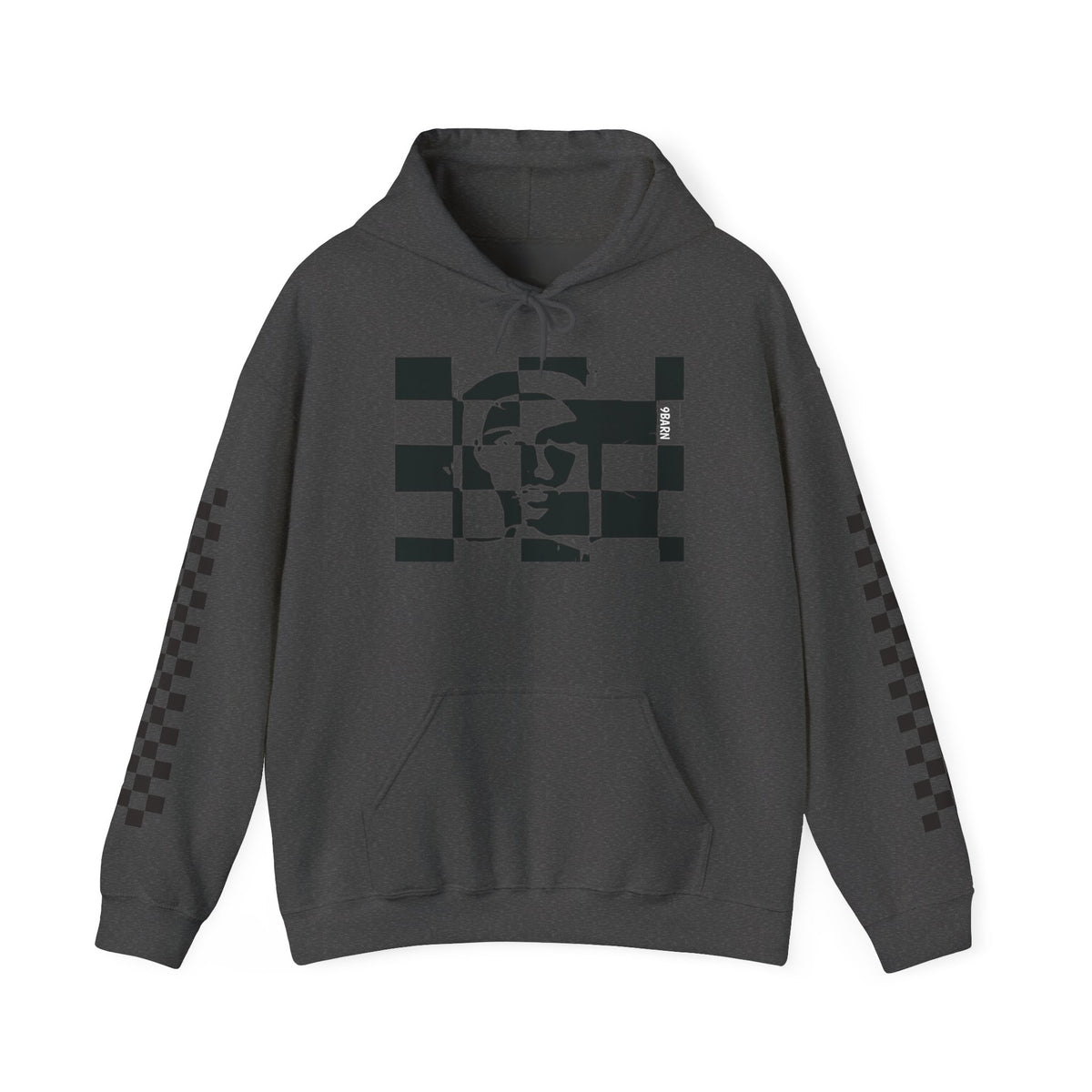 9BARN Checkherface Pullover Hoodie