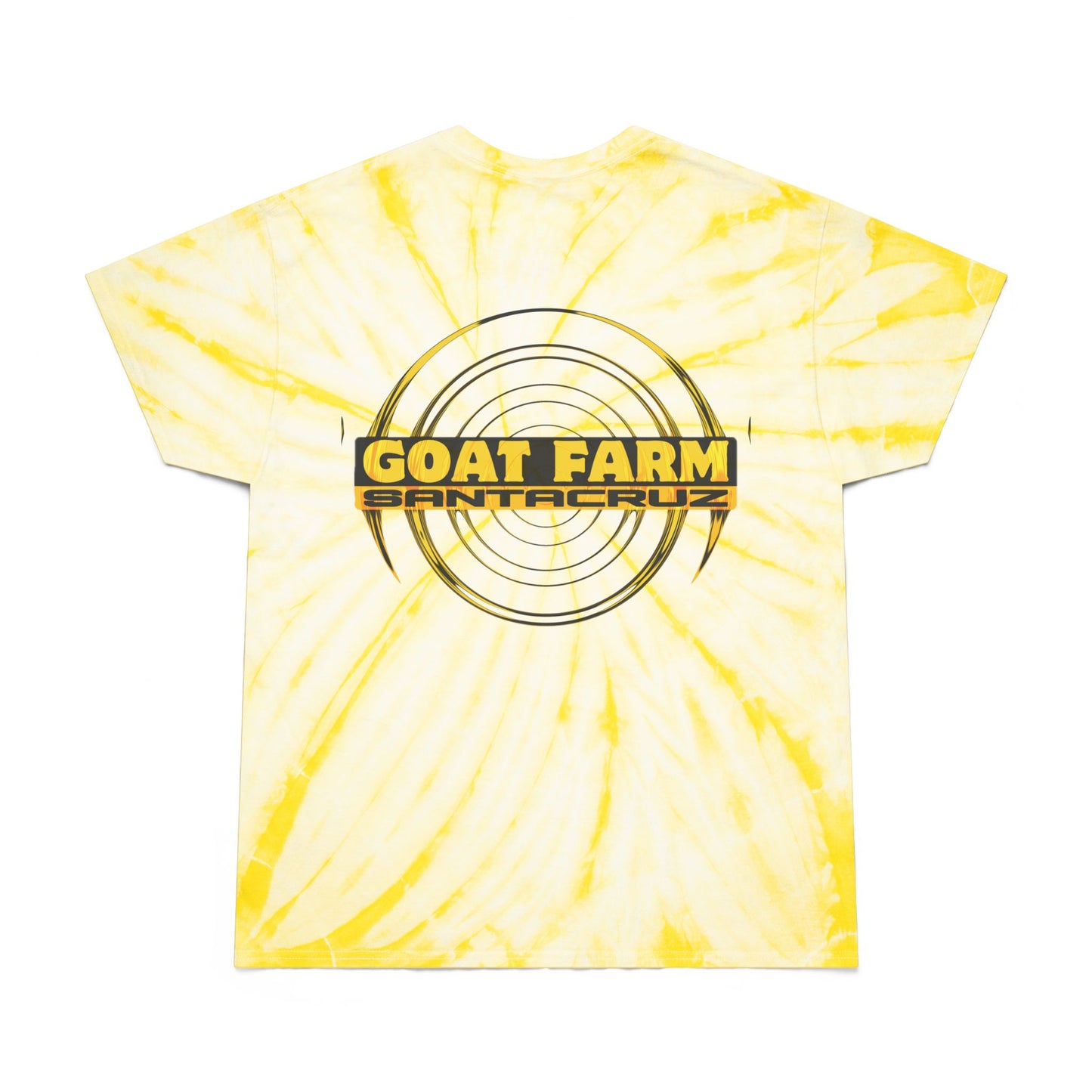 Vibrant Goat Farm Tie-Dye Tee, Colorful Spiral T-Shirt, Fun Summer Wear, Unique Gift for Animal Lovers, Festival Fashion, Eco-Friendly Tee