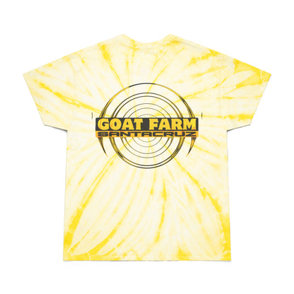 Vibrant Goat Farm Tie-Dye Tee, Colorful Spiral T-Shirt, Fun Summer Wear, Unique Gift for Animal Lovers, Festival Fashion, Eco-Friendly Tee