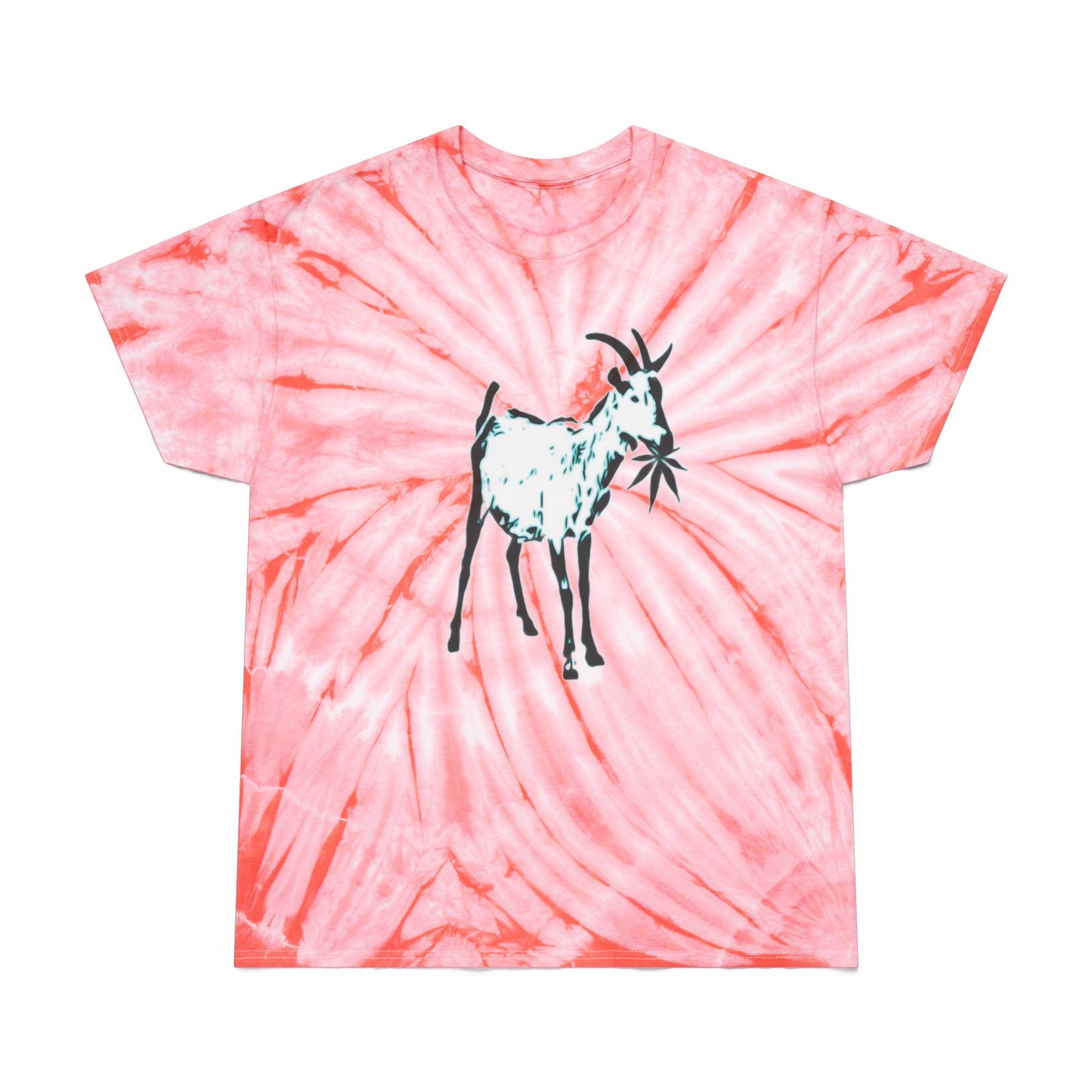 Vibrant Goat Farm Tie-Dye Tee, Colorful Spiral T-Shirt, Fun Summer Wear, Unique Gift for Animal Lovers, Festival Fashion, Eco-Friendly Tee