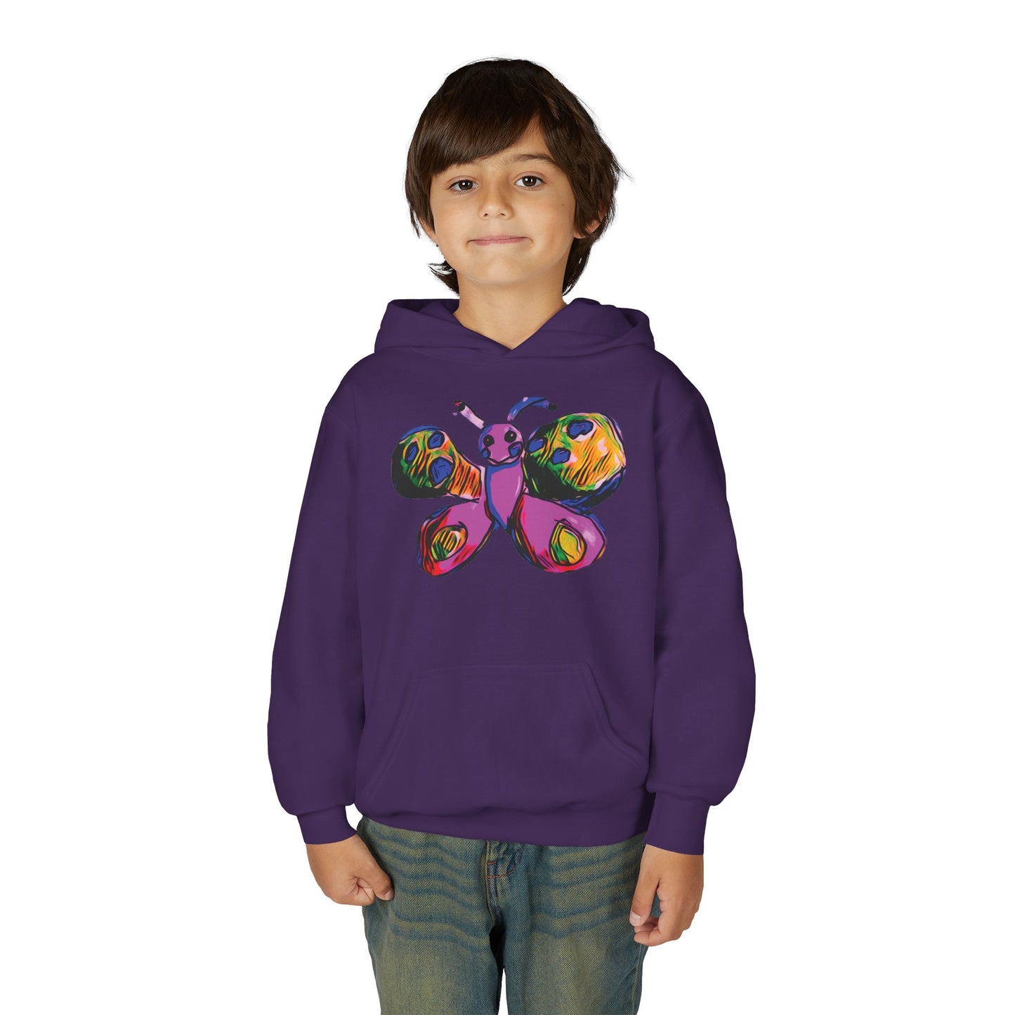 Flutterby Youth Heavy Blend Hooded Sweatshirt