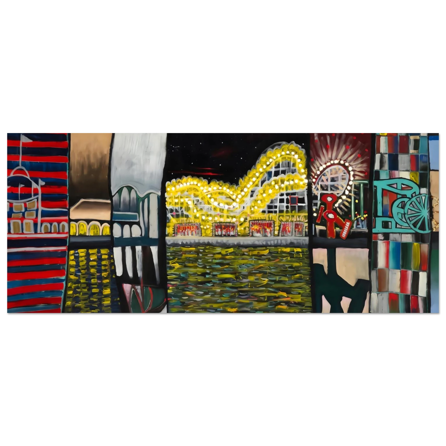 Shawn "Barney" Barron — Boardwalk panoramic art print