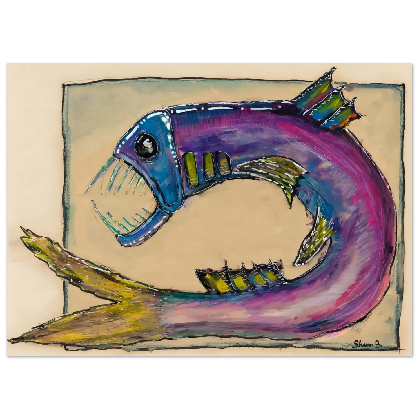 Shawn "Barney" Barron — Angler Fish art print, view 4