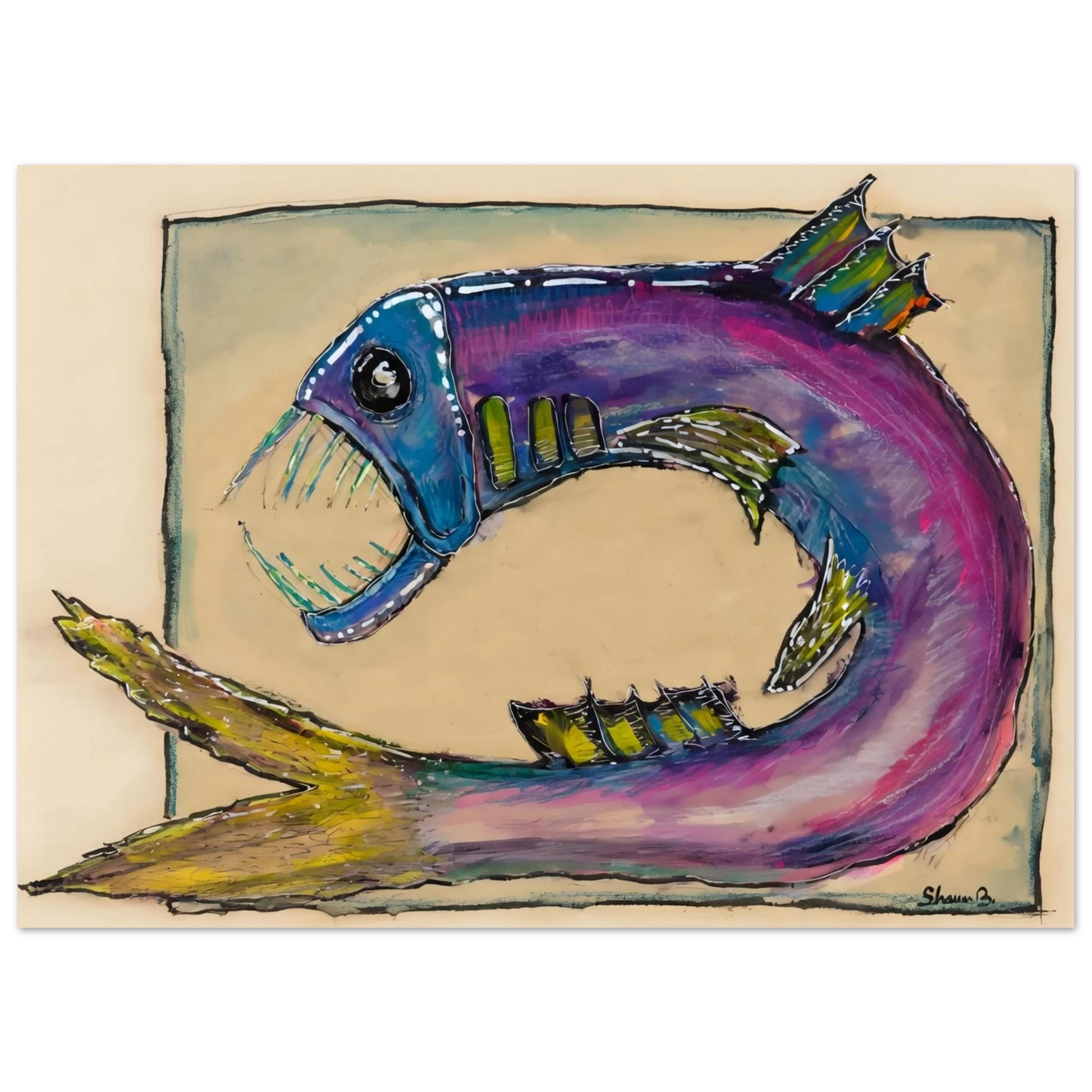 Shawn "Barney" Barron — Angler Fish art print, view 4