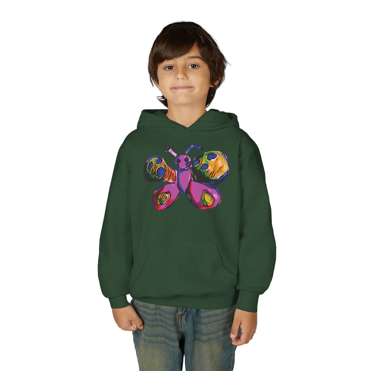 Flutterby Youth Heavy Blend Hooded Sweatshirt