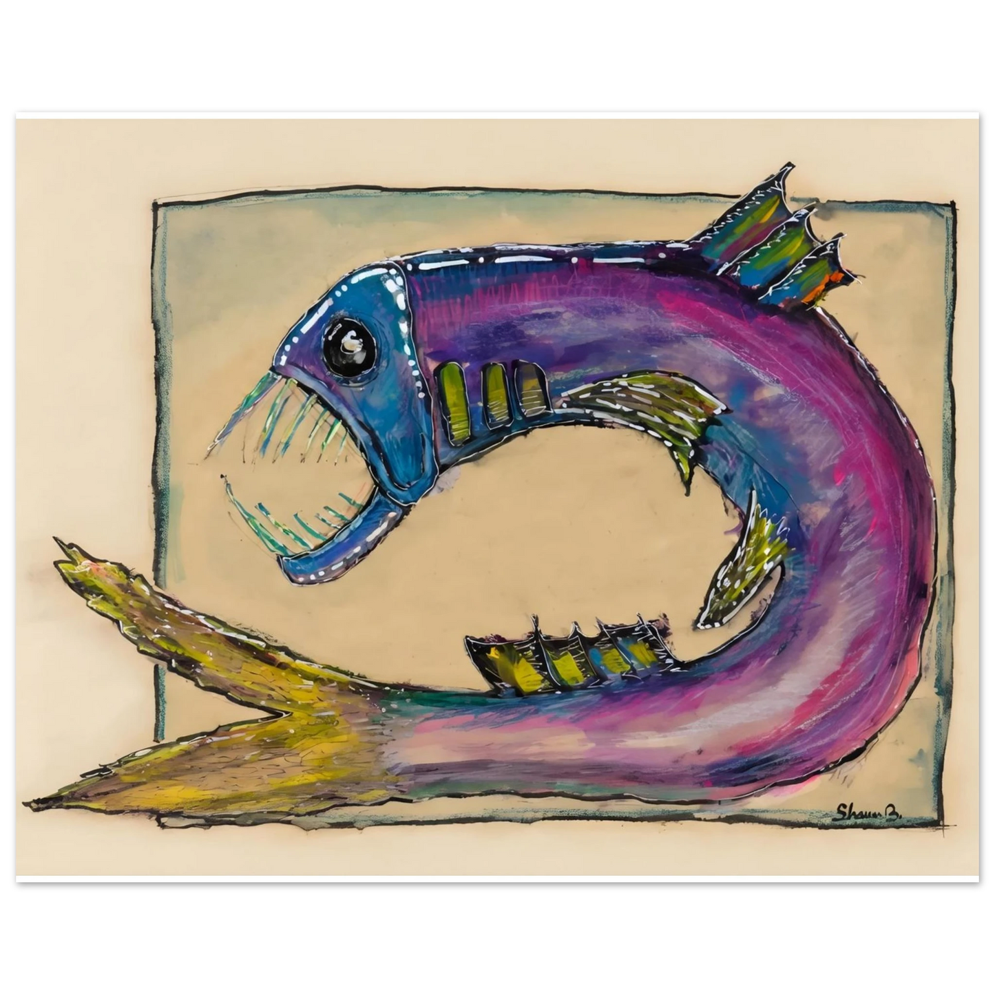 Shawn "Barney" Barron — Angler Fish art print, view 2