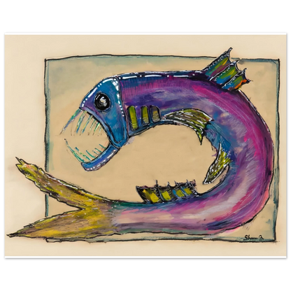 Shawn "Barney" Barron — Angler Fish art print, view 2