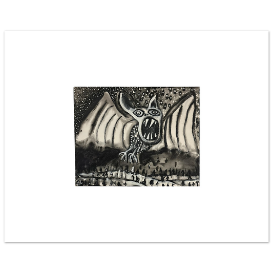 Bati fine art print by Shawn "Barney" Barron — Santa Cruz artist giclee print of original titled work.