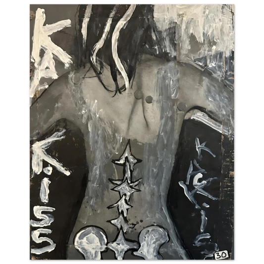 Karkiss abstract fine art print by Shawn "Barney" Barron — Santa Cruz artist giclee print, original titled work.