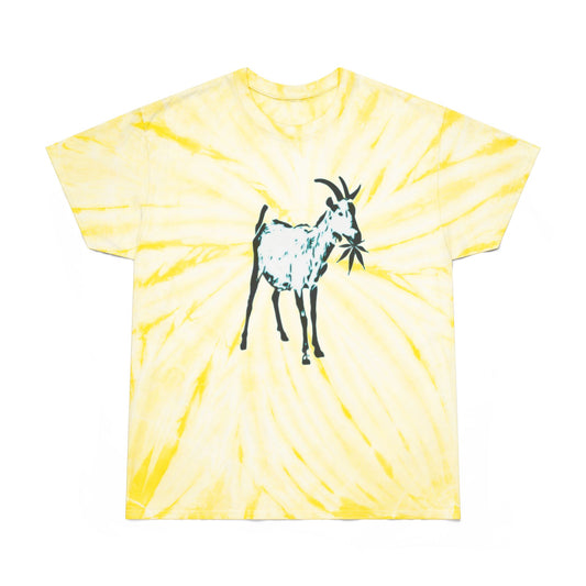 Vibrant Goat Farm Tie-Dye Tee, Colorful Spiral T-Shirt, Fun Summer Wear, Unique Gift for Animal Lovers, Festival Fashion, Eco-Friendly Tee