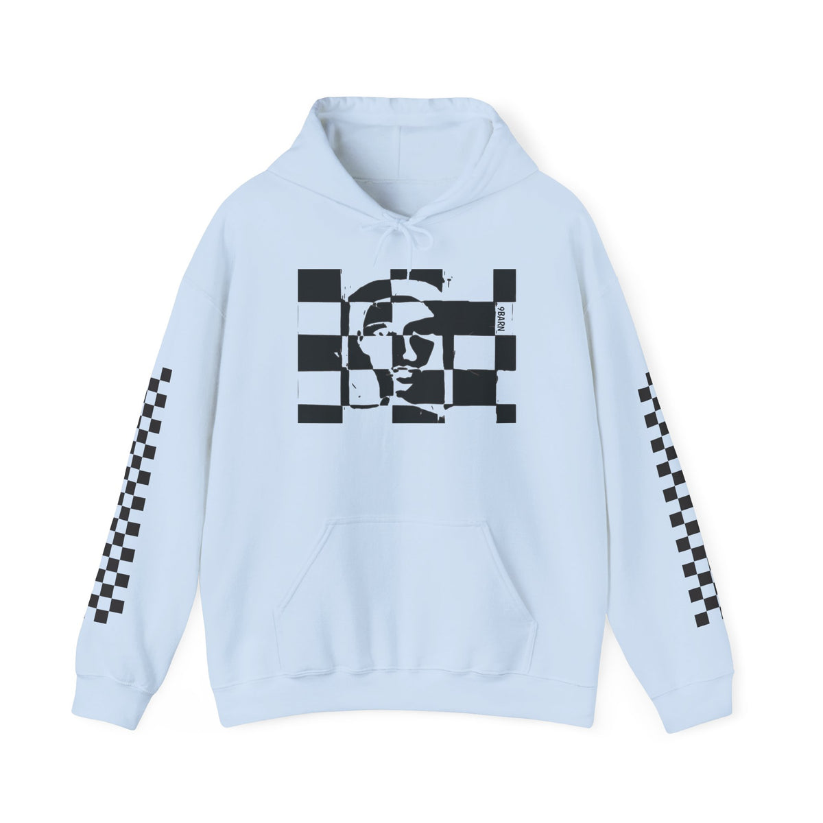 9BARN Checkherface Pullover Hoodie