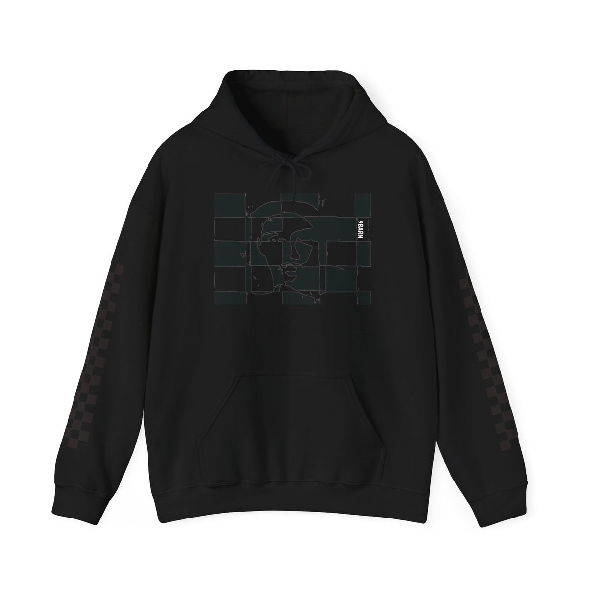 9BARN Checkherface Pullover Hoodie