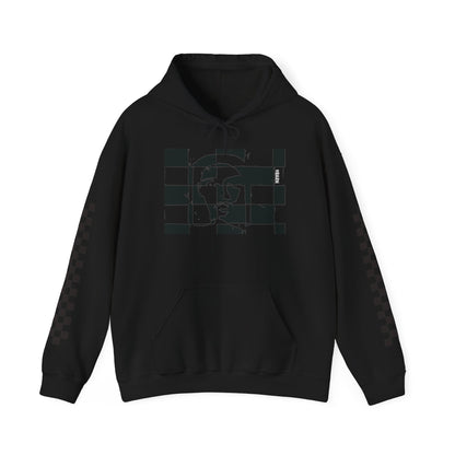 9BARN Checkherface Pullover Hoodie