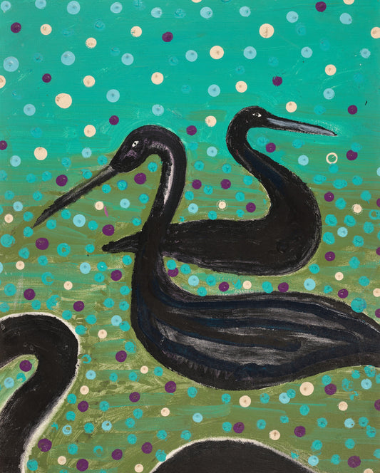 Birds by Shawn "Barney" Barron — Santa Cruz fine art print, full-bleed