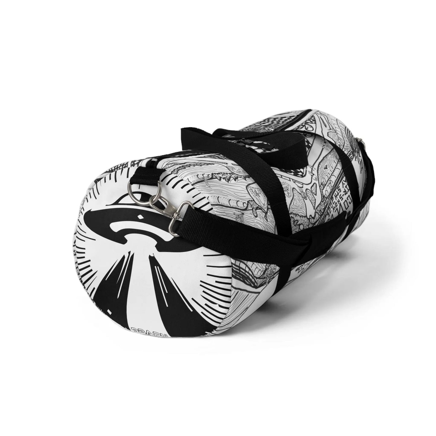 9BARN  Duffel Bag for Gym, Weekend Getaways, Black & White Design, Perfect for Active Lifestyle, Unique Gift Idea, Fashionable [...] - 9BARN