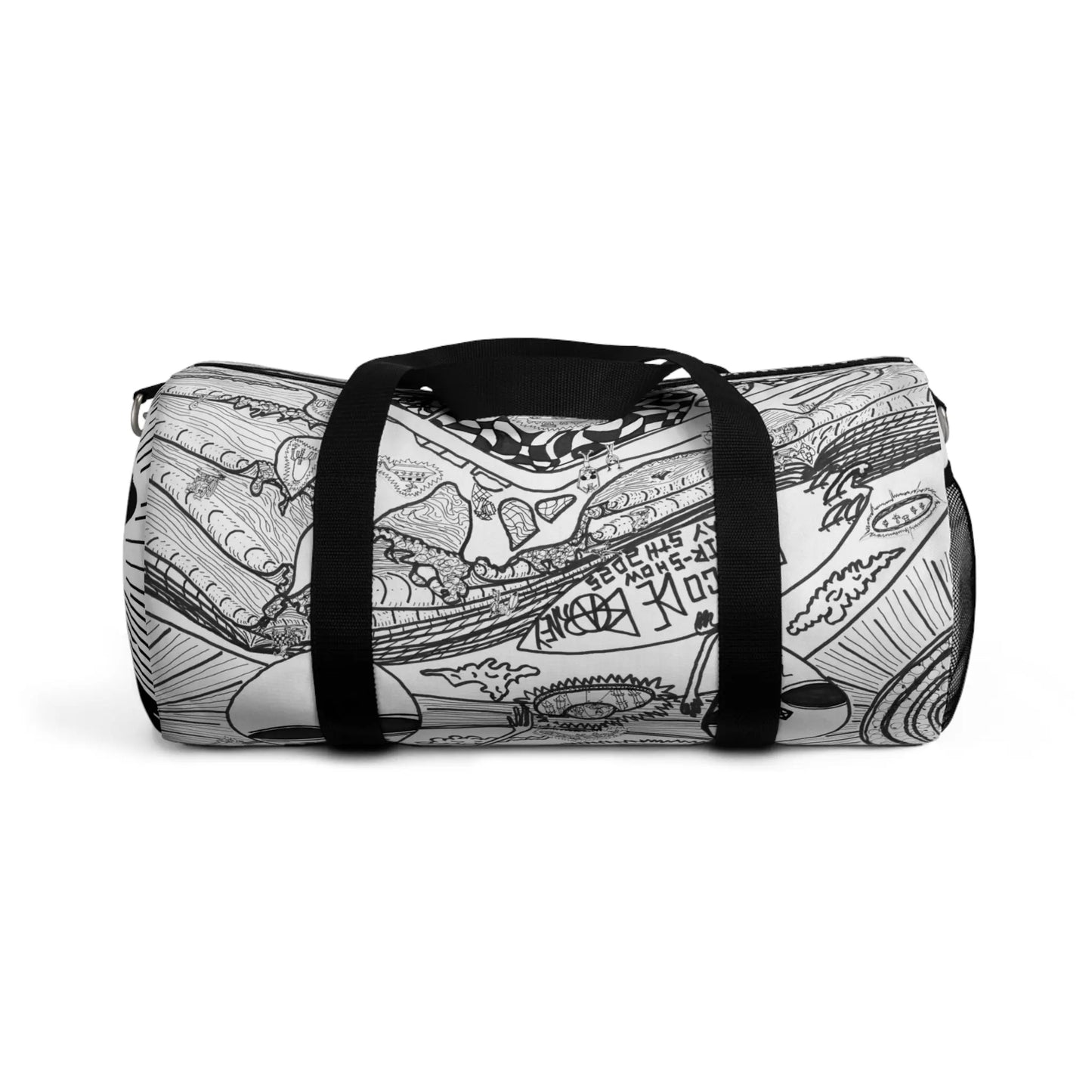 9BARN  Duffel Bag for Gym, Weekend Getaways, Black & White Design, Perfect for Active Lifestyle, Unique Gift Idea, Fashionable [...] - 9BARN