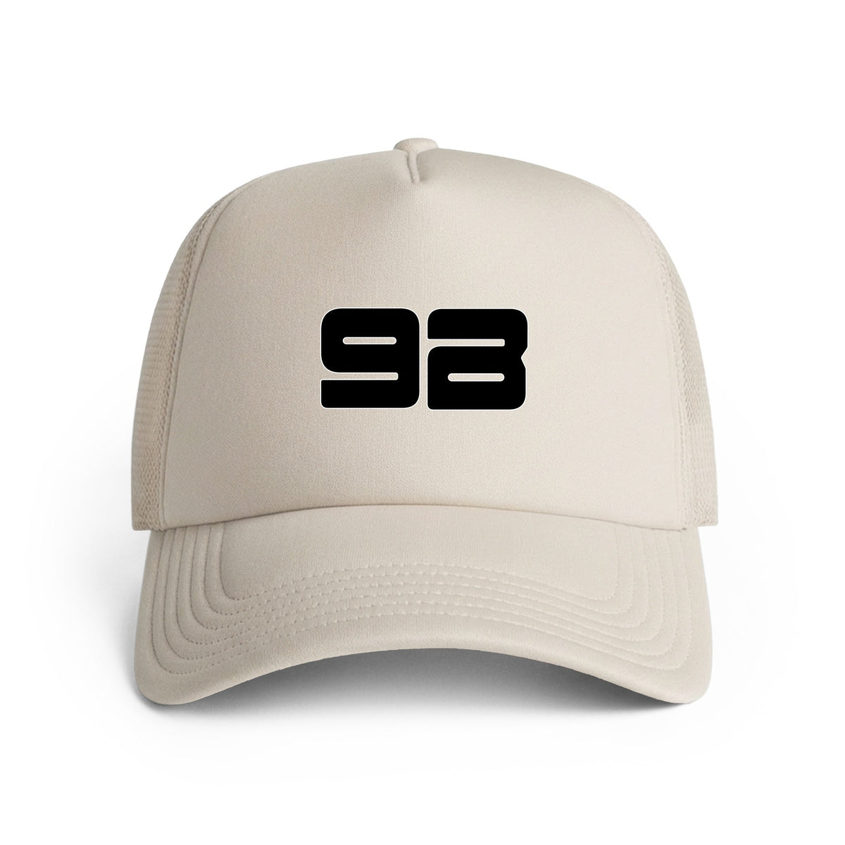 Bone 9B Logo Trucker Hat with the black 9B logo on the front