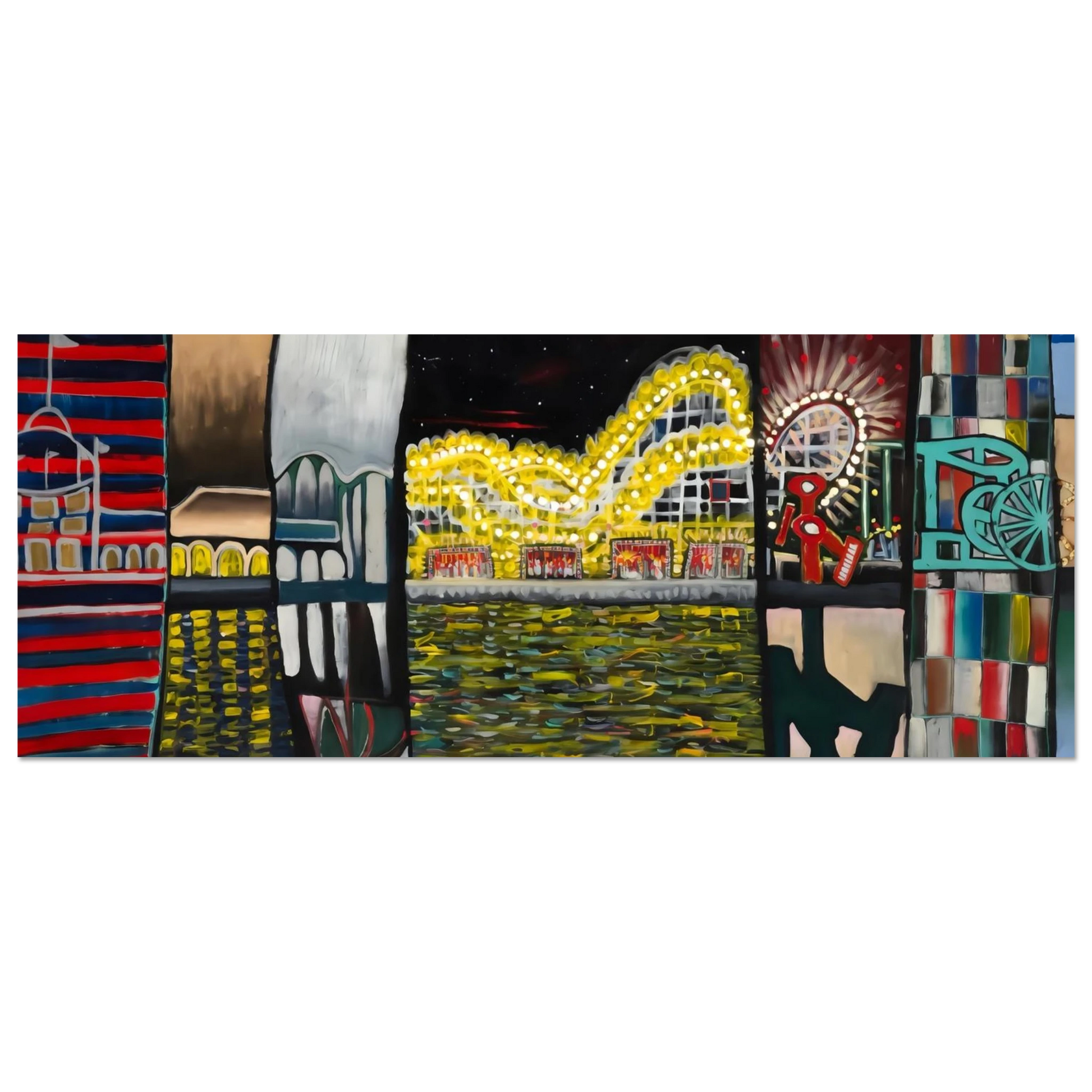 Shawn "Barney" Barron — Boardwalk panoramic art print, view 2