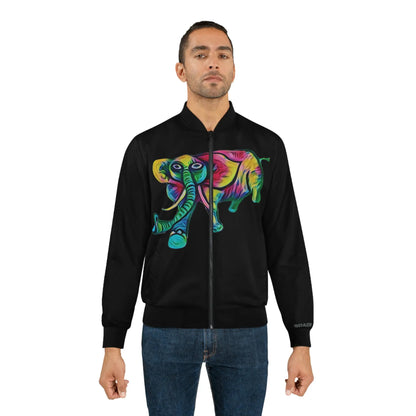 Elephante Bomber Jacket - 9BARN Printify 9BARN All Over Prints Elephante Bomber Jacket