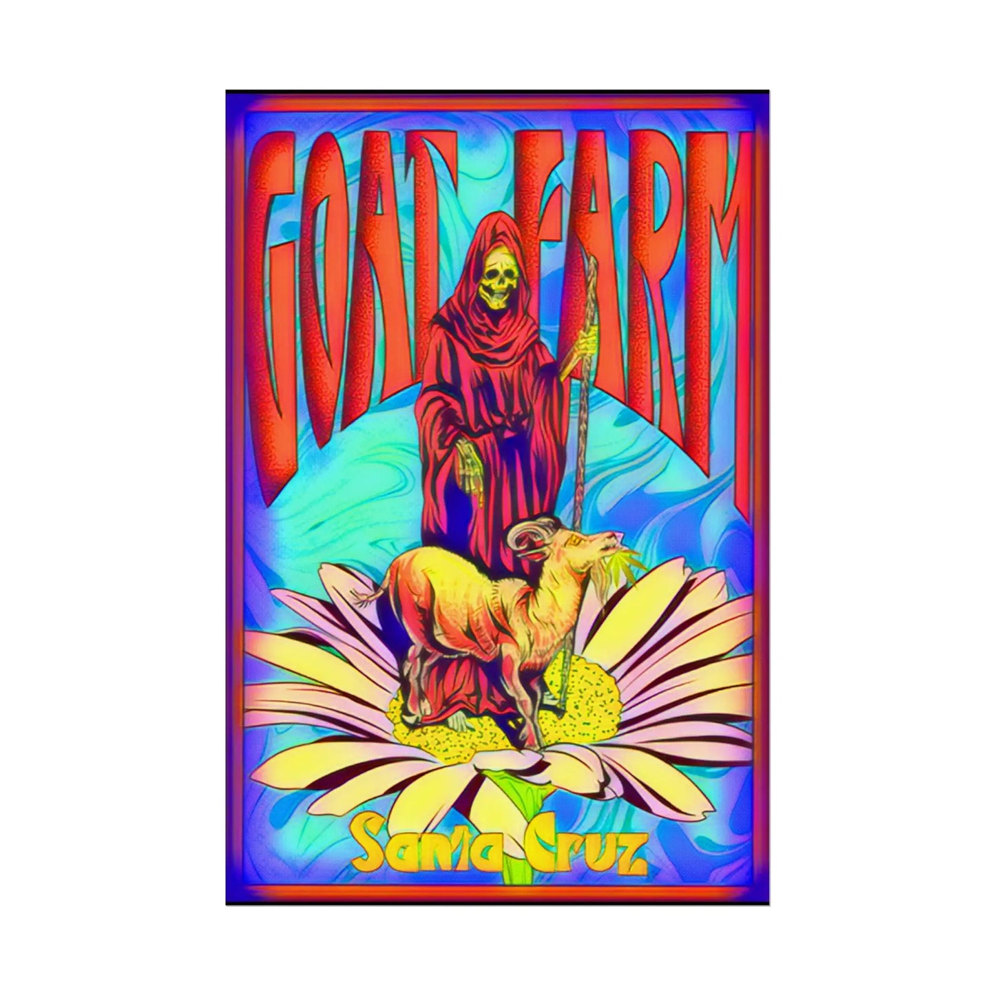 Poster - Santa Cruz Goat Farm Reaper - 9BARN