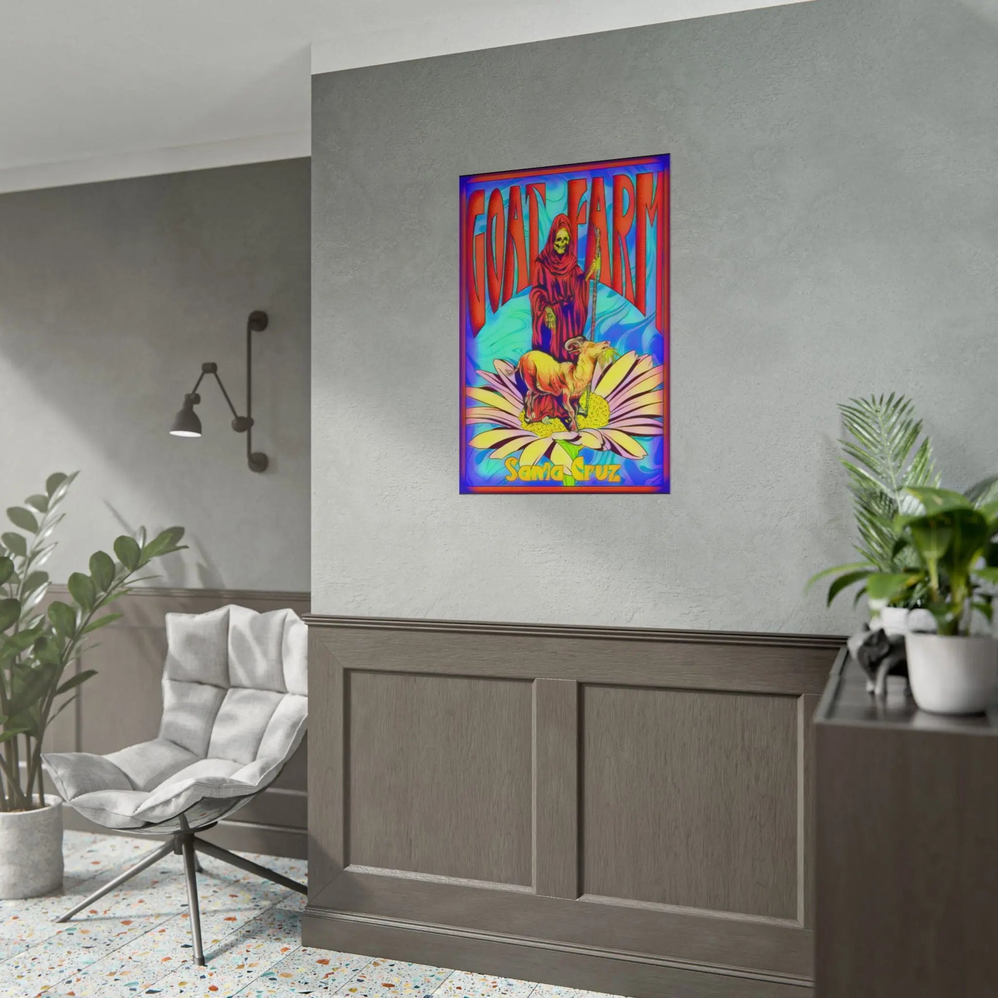 Poster - Santa Cruz Goat Farm Reaper - 9BARN