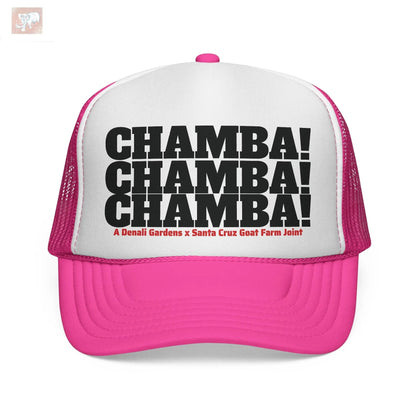 Santa Cruz Goatfarm x Denali Gardens Cannalumanati Chamba Foamy Trucker hat Printify