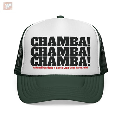 Santa Cruz Goatfarm x Denali Gardens Cannalumanati Chamba Foamy Trucker hat Printify