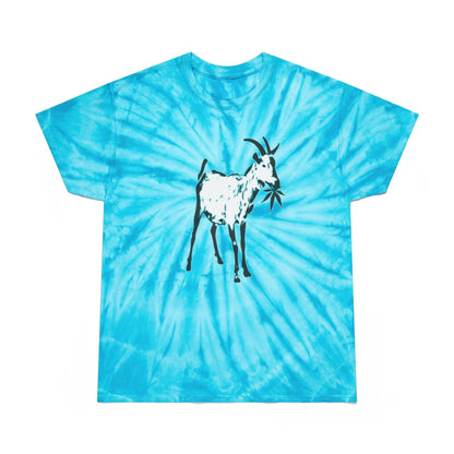 Vibrant Goat Farm Tie-Dye Tee, Colorful Spiral T-Shirt, Fun Summer Wear, Unique Gift for Animal Lovers, Festival Fashion, Eco-Friendly Tee - 9BARN