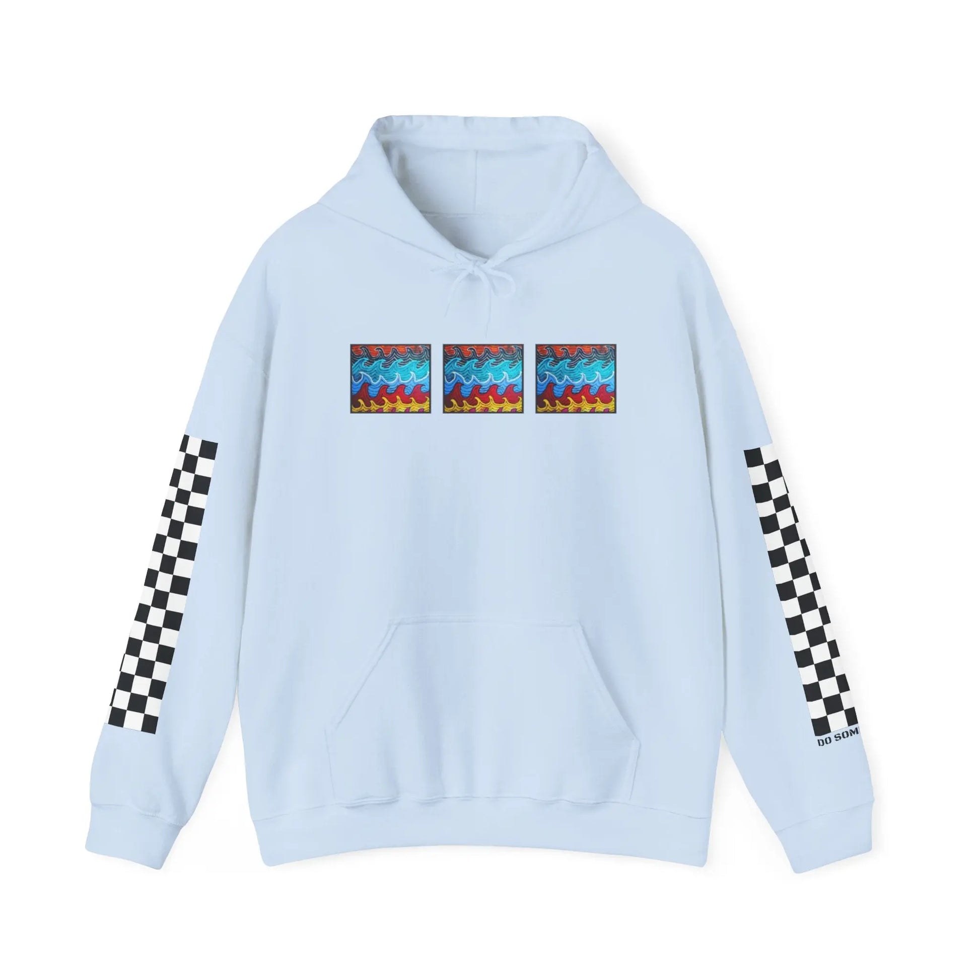 Waves Hoodie - 9BARN  Light-Blue-5XL