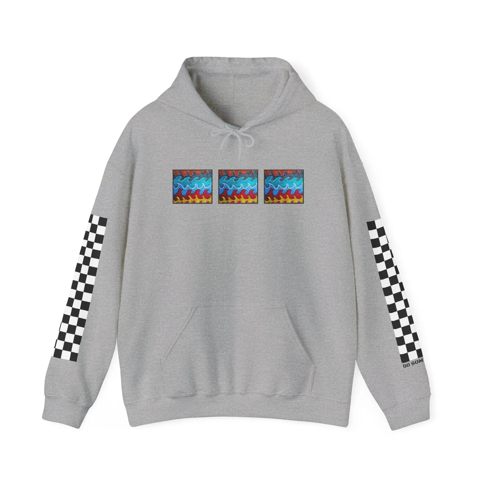 Waves Hoodie - 9BARN  Sport-Grey-5XL