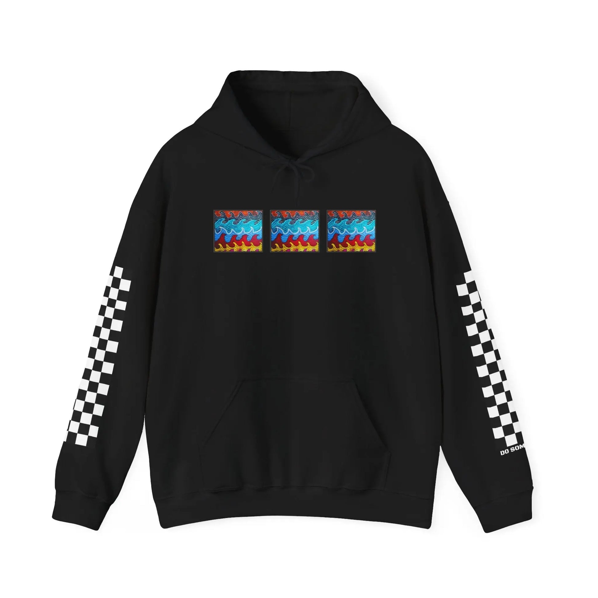 Waves Hoodie - 9BARN  Black-5XL