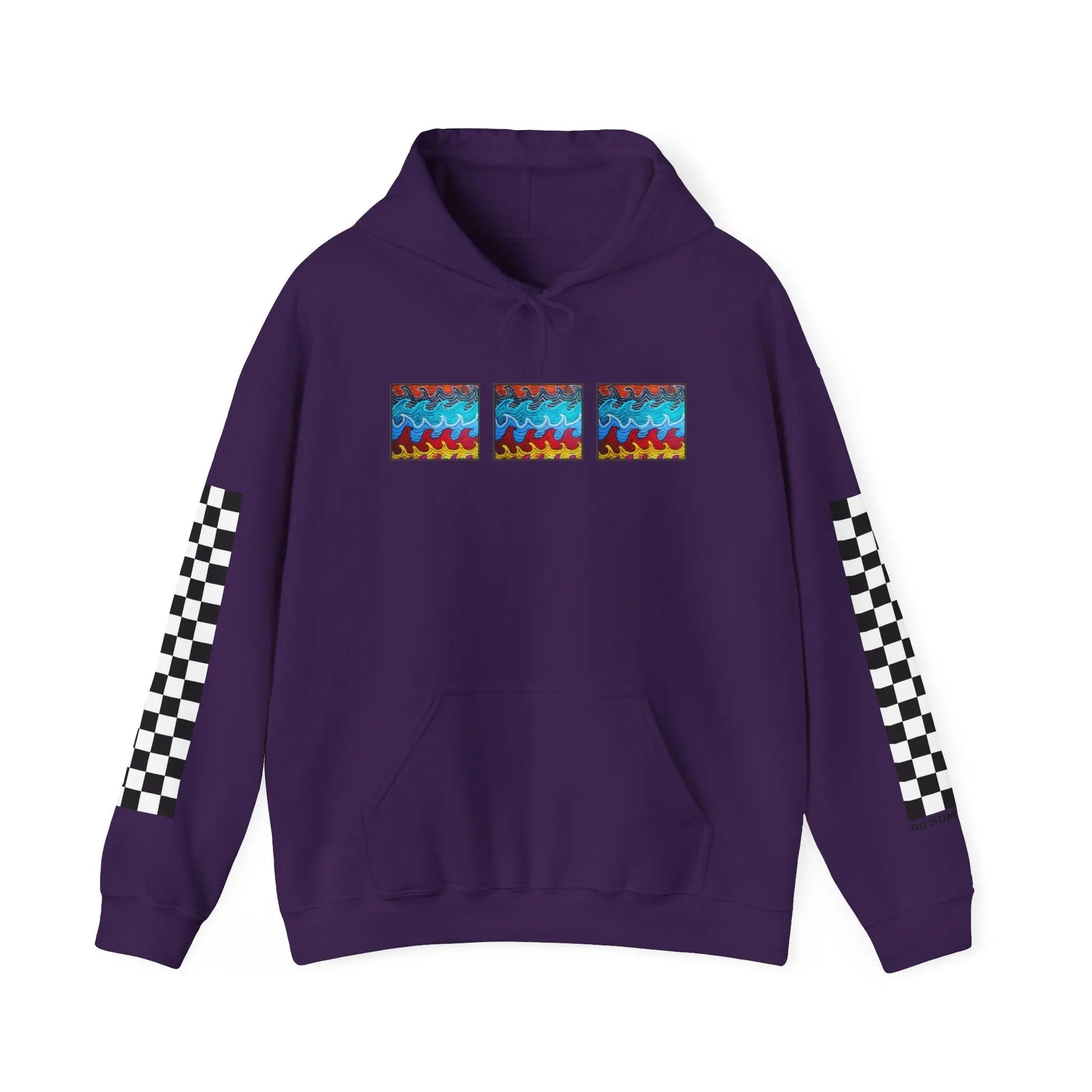 Waves Hoodie - 9BARN  Purple-3XL