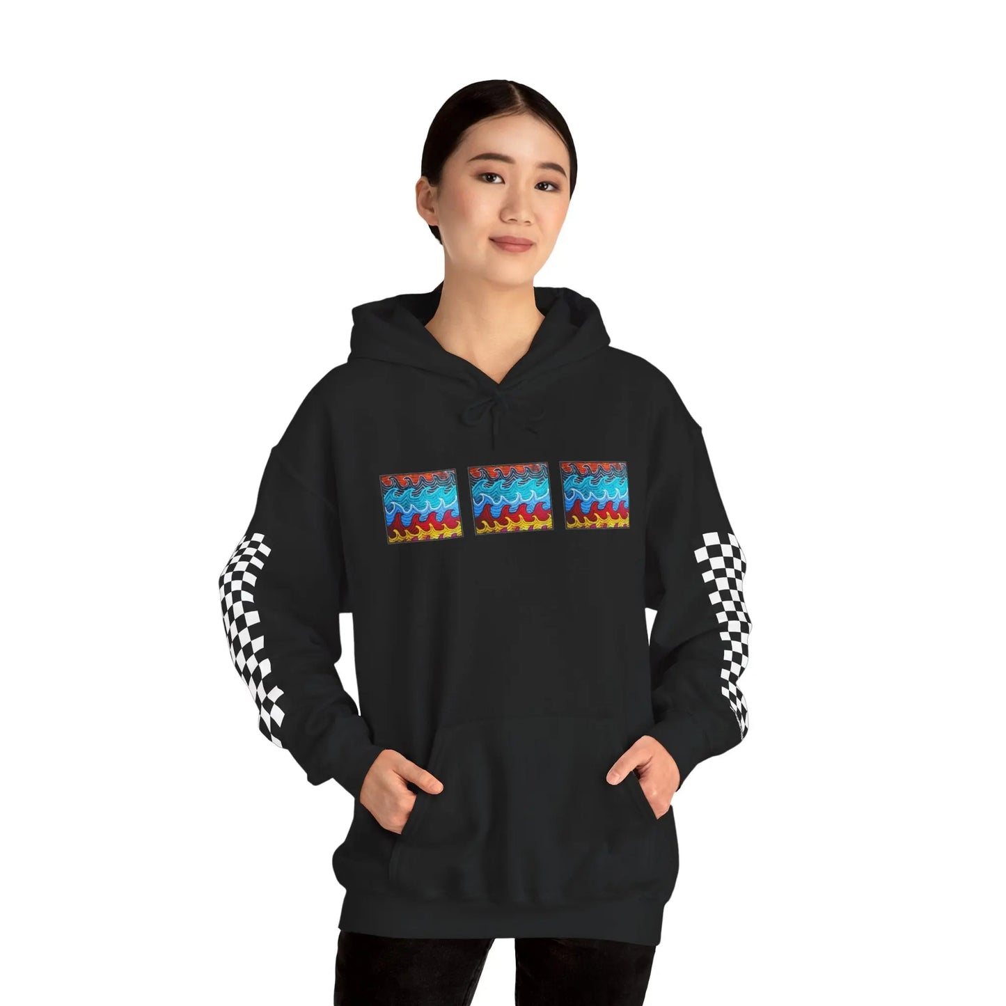 Waves Hoodie Printify